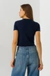 Топ однотонный женский 80677 L/XL Синий - изображение 3