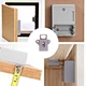 Электронный скрытый RFID замок Bodasan с 3 магнитными ключами и картой для шкафов и мебели (ST03) - изображение 5