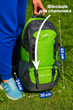 Туристичний рюкзак Yar sport 60 л | водостійкий нейлон, анатомічна спинка (салатовий) - изображение 4