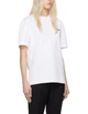 Жіноча футболказ логотипом Jacquemus Le T-Shirt Gros Grain Розмір S Білий - зображення 2