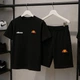 Літній спортивний костюм Ellesse (шорти + футболка) Чорний XL (XC-53) - зображення 1