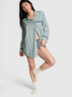 Легка ночнушка Victoria's Secret Festive Flannel Velvet-Trim Sleepshirt XL (1125531166) - изображение 2