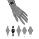 Женские наручные часы Anne Klein AK/5238BKGB Золотистые\Черный циферблат\Золотой с черным браслет - изображение 4