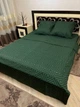 Комплект постельного белья Soft полуторный 150х215 см карат темно-зеленый - изображение 3