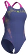 Купальник слитный для женщин Arena Spider Web Swimsuit V Back (UPF 50+) 40 Темно-синий,розовый (007988-890-40) - изображение 1