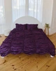 Комплект постільної білизни DreamCraftedBedding «Плин» баклажановий півтораспальний 150x215 Сатин - зображення 1