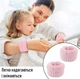 Косметические напульсники на руки для макияжа / спорта WristBand набор нарукавники / манжеты / браслеты на запястья для умывания и ухода за лицом, розовый (105195286) - изображение 3