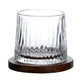 Стакан для виски Dof 300 мл Jiga Rotating Rocks glass с бамбуковой подставкой HP1601 - изображение 1