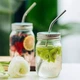 Набір металевих трубочок для холодних та гарячих напоїв Drink Straws 4 шт + щітка для чищення - зображення 3