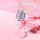 Микрофон Onikuma M630 (для геймеров, стримеров, RGB-подсветка, USB/Type-C, 1.6 метра, сенсорное управление) - Розовый - изображение 2