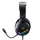 Проводные игровые наушники с всенаправленным микрофоном ONIKUMA X31 Wired Headphone with RGB Colorful Lighting Surround Sound Over-Ear |геймерская гарнитура, USB+3.5мм, подсветка, 50мм динамики, для ПК/PS4/ноутбука| Черный - изображение 3