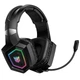 Ігрові бездротові навушники Onikuma GT806 з мікрофоном та LED RGB підсвічуванням геймерська гарнітура з шумоподавленням BT5.4/2.4G, Type-C, 20H Black - зображення 2