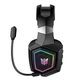 Ігрові бездротові навушники Onikuma GT806 з мікрофоном та LED RGB підсвічуванням геймерська гарнітура з шумоподавленням BT5.4/2.4G, Type-C, 20H Black - зображення 5