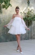Короткое нарядное платье с пышной юбкой FashionYouWant L белый 43312389 - изображение 2