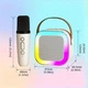 Портативна Bluetooth-колонка з караоке та мікрофонами Monty K12-2 / Бездротова акустика з FM-радіо, USB - зображення 5
