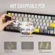 Клавиатура AJAZZ AK650 Grey Игровая Беcпроводная Механичиская. 2.4G/Bluetooth/Кабель. С Екранчиком. Батарея 5000 mAh. Flying Fish Switch - изображение 6