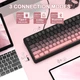 Клавіатура Attack Shark X85 Pink Gradient Бездротова Ігрова Механічна. 2.4G/Bluetooth/Кабель. Батарея 5000mAh. 75% White Jade Switch. - зображення 3