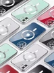 Чохол силіконовий протиударний з магнітом та захистом камери Metal Color Case with MagSafe для Apple iPhone 12 Full Camera Protective silver 5881 - зображення 7