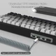 Клавиатура Attack Shark X85 Black Gradient Беспроводная Игровая Механическая. 2.4G/Bluetooth/Кабель. Батарея 5000mAh. 75% - изображение 8