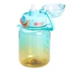 Пляшка для води спортивна Yiwu Water bottle 700 мл пляшечка для спорту і школи з трубочкою Блакитний - зображення 4