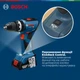 Акумуляторний безщітковий ударний дриль-шурупокрут Bosch GSB 18V-65 + 2 x акумуляторні батареї GBA 18V 5.0 Ah + Швидкозарядний пристрій GAL 18V-40 Professional + L-BOXX 136N (4053423321142) - зображення 5