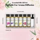 Эфирные масла набор EUQEE Floral натуральные премиум 6 шт для увлажнителя бани аромат аромамасла на подарок 2261 - изображение 4