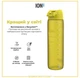 Бутылка для воды ION8 1000 мл (ЭКО бутылка) BPA Free Yellow (I8RF1000YEL) - изображение 6