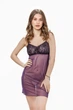 Нічна сорочка жіноча з сіточки та мережива Felisiya Lingerie Фіолетовий 109-2817с XL - зображення 4