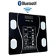 Напольные смарт весы с приложением для телефона до A-8003 Bluetooth 180 кг, Черные - изображение 2