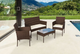 Набір садових меблів з техноротангу MultiGarden (CRF1720 DARK BROWN) - зображення 9