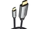 Кабель USB Type-C Vention USB Type-C для HDMI v2.0 1.5m Grey (CRBBG) - зображення 3