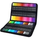 Набор двусторонних маркеров для скетчинга Black Dual Brush Pens на водной основе 48 шт в сумке (3_06268) - изображение 1