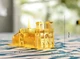 Металевий 3D конструктор Собор Паризької Богоматері з підсвічуванням 115×45×70 мм — збірна модель Нотр-Дам де Парі - зображення 3