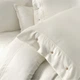 Двоспальний King Size комплект Sarev Monochrome Off White Сатин Преміум - изображение 2