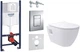 Инсталляция GROHE Rapid SL 3873200A c панелью смыва Skate Cosmopolitan 38732000 хром + унитаз PRIMERA Project New 3320147 с сиденьем Soft Close дюропласт - изображение 1