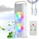Міні-кондиціонер RIAS Air Cooler Fan дворівневий з зволожувачем повітря та підсвічуванням 280ml 12W USB White - зображення 2