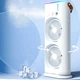 Міні-кондиціонер RIAS Air Cooler Fan дворівневий з зволожувачем повітря та підсвічуванням 280ml 12W USB White - зображення 3