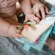 М'яка книжка сенсорна розкладачка для новонароджених BabyOno Морський світ - зображення 2