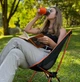 Кемпінгове крісло BaseCamp Compact, 50x58x56 см, Black/Orange - зображення 15