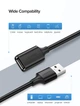 Кабель Ugreen US103 USB 2.0 Male to Female Extension Cable 5 м Black (UGR-10318) - изображение 2
