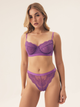 Majtki brazyliany damskie koronkowe Bloovii Ocrissa 42246-45X XS Fioletowe (5903972543696) - obraz 4