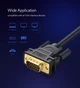 Кабель Ugreen VG101 VGA Male to Male Cable 3 м Black (UGR-11631) - изображение 4