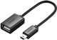 Переходник Ugreen US249 Mini USB 5Pin Male to USB 2.0 Female OTG 10 см Black (UGR-10383) - изображение 1