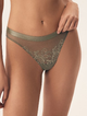 Majtki stringi damskie koronkowe Esotiq Lynn 42331-87X L Khaki (5903972387498) - obraz 1