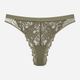 Majtki brazyliany damskie koronkowe Esotiq Lynn 42333-87X XL Khaki (5903972387658) - obraz 6