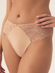Majtki brazyliany damskie koronkowe Esotiq Briana 42346-82X XL Beżowe (5903972518441) - obraz 1
