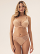 Majtki brazyliany damskie koronkowe Esotiq Briana 42346-82X L Beżowe (5903972518434) - obraz 4