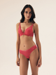 Majtki brazyliany damskie koronkowe Esotiq Sweetheart 42357-42X M Różowe (5903972394366) - obraz 4