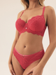 Majtki brazyliany damskie koronkowe Esotiq Sweetheart 42357-42X S Różowe (5903972394359) - obraz 8