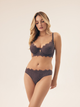 Majtki brazyliany damskie koronkowe Esotiq Sapphire 42371-90X L Szare (5903972397145) - obraz 4